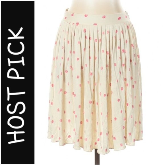 Moschino Cheap And Chic Polkadot Silk Skirt